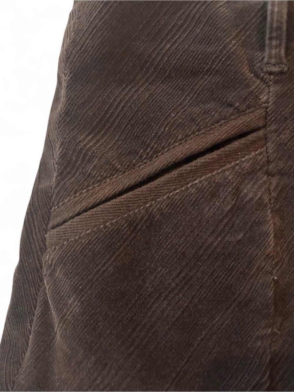 The Territory Ahead Brown Corduroy Skirt Size 12 A-Line - Picture 6 of 7